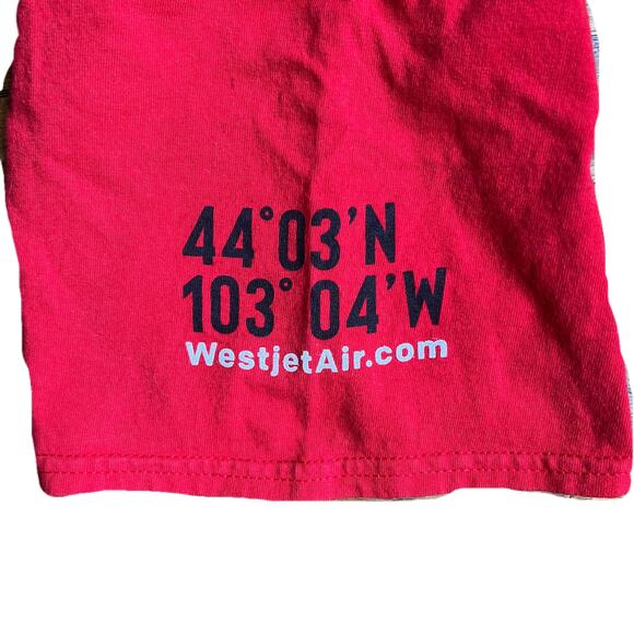 "I flew through KRAP to get to Sturgis" Red Short Sleeve T-Shirt 2XL Unisex - Picture 3 of 4